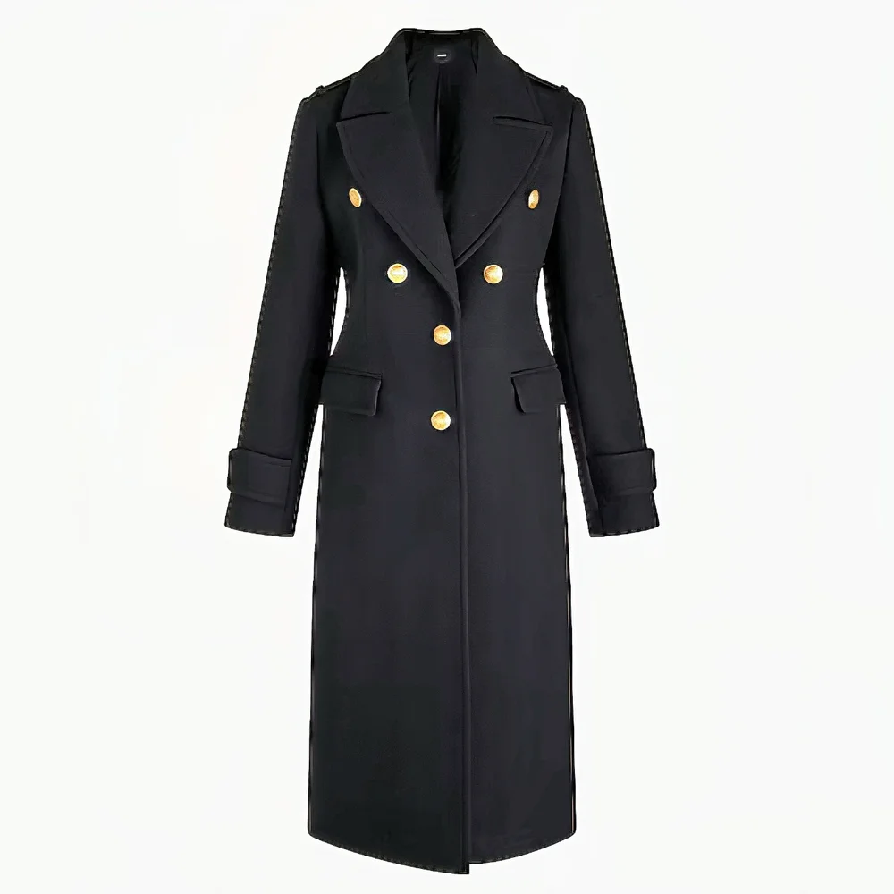 NWT Express Faux Wool Novelty Button Fitted Coat Size XL - Picture 15 of 16